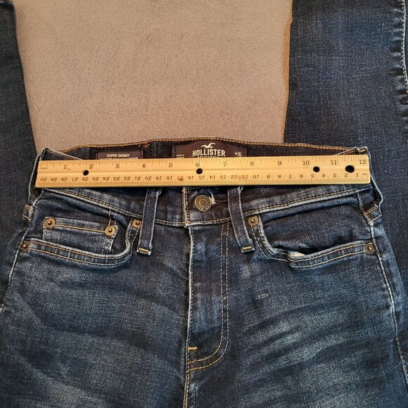 Hollister Super Skinny Stretch SZ 26 Denim Jeans Dark Wash - Picture 8 of 9